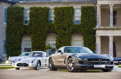 Mercedes-Benz  300 SLR Uhlenhaut 1955  SLS AMG GT 2013  Goodwood